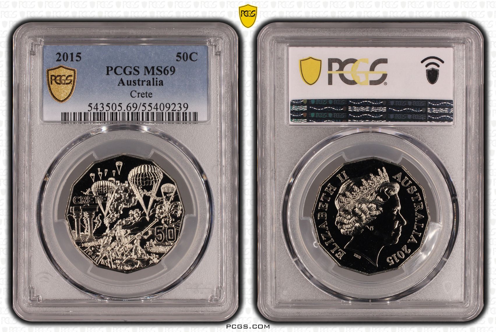 Crete, Fifty Cent, 2015, PCGS MS69