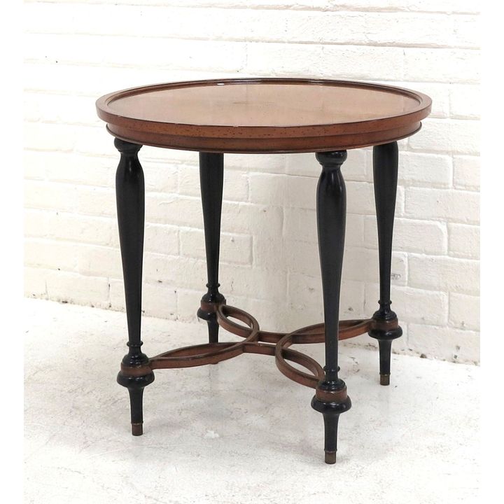 EBONIZED MAHOGANY LAMP TABLE