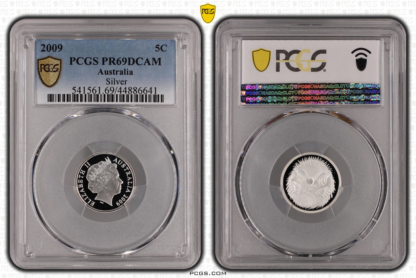 Silver, Five Cent, 2009, PCGS PR69DCAM