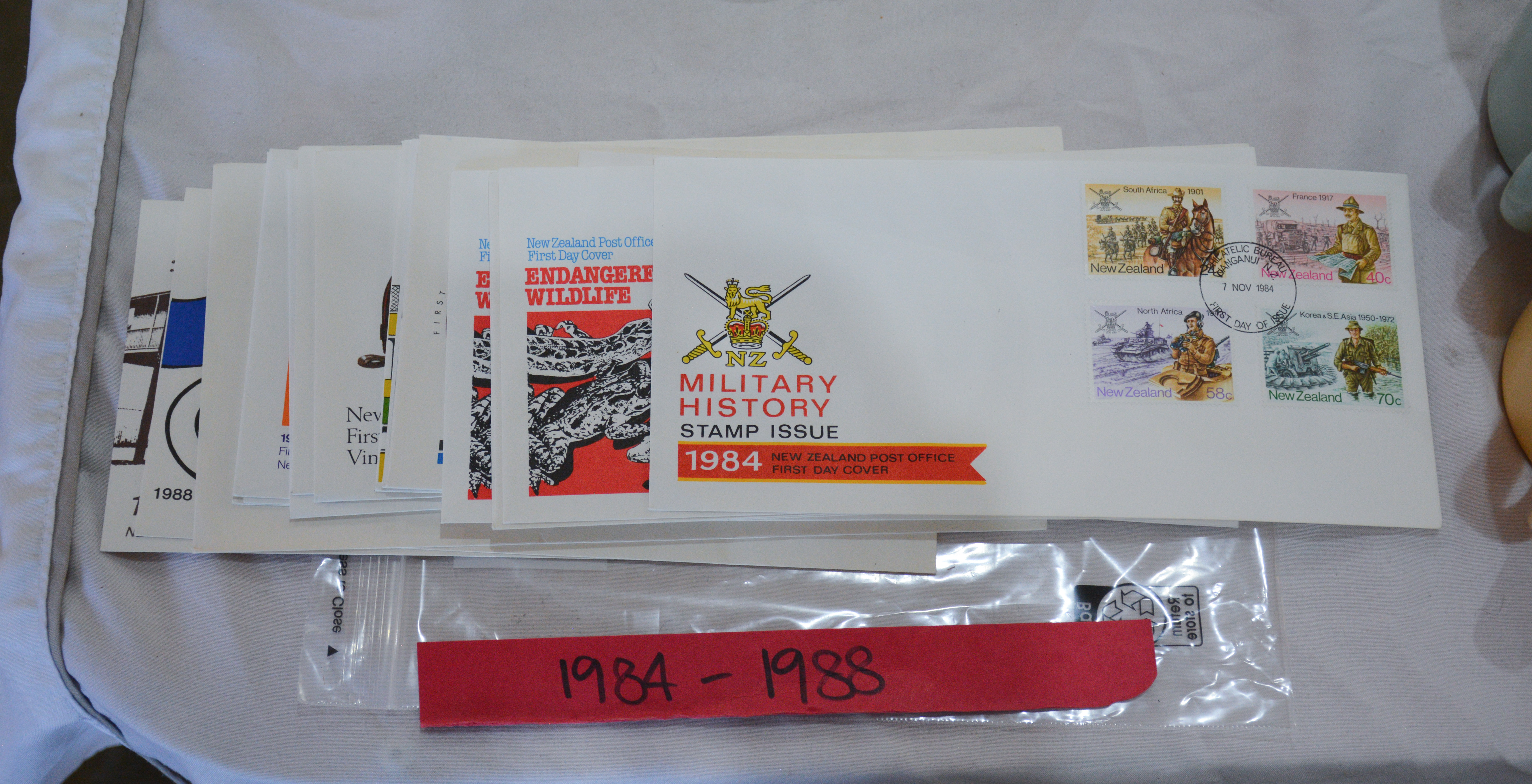 1984-1988 First Day Cover Collection — sold at auction in New Zealand for $10