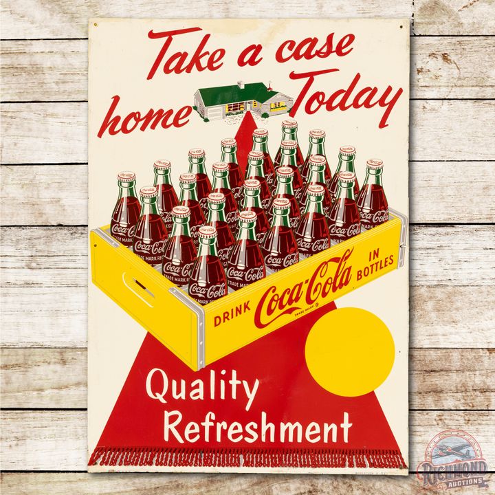 Coca-Cola "Take A Case Home Today" Metal Sign TAC 8