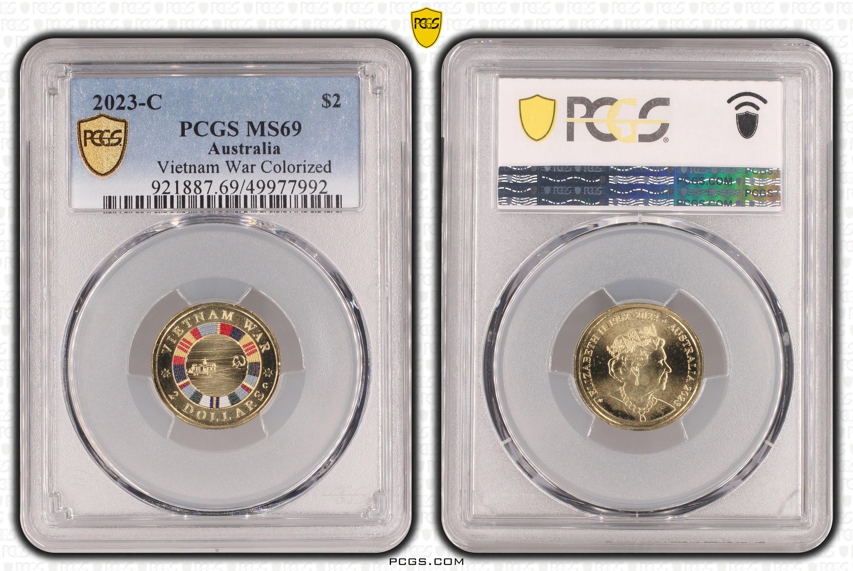 Vietnam War Colorized , Two Dollar, 2023-C, PCGS MS69