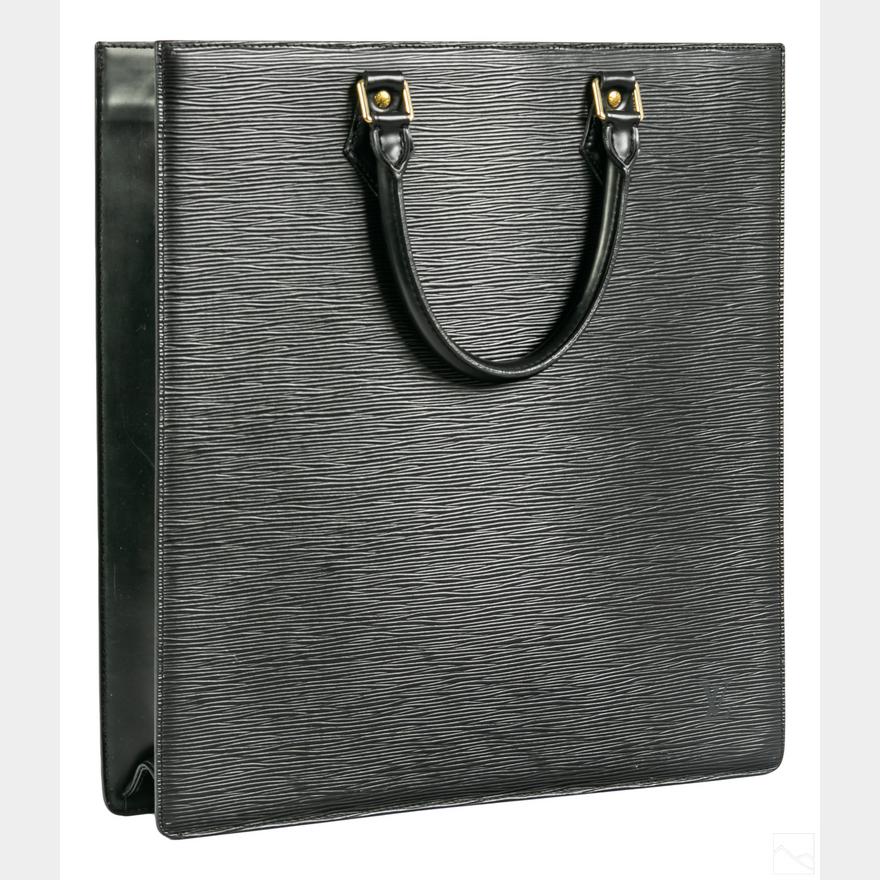Louis Vuitton Black EPI Sac Plat PM w/ Strap