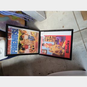 Pair of vintage classroom framed school prints