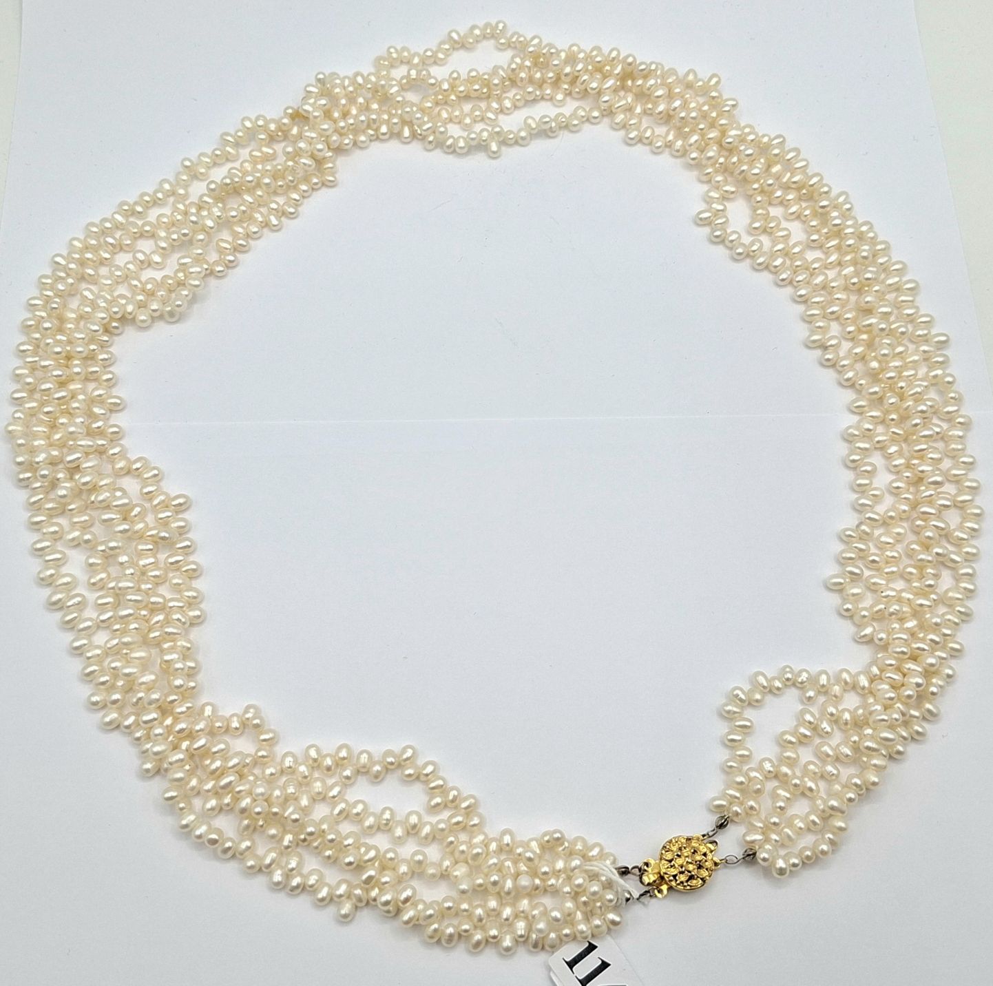 1149 · BEAUTIFUL FIVE STRAND PEARL NECKLACE