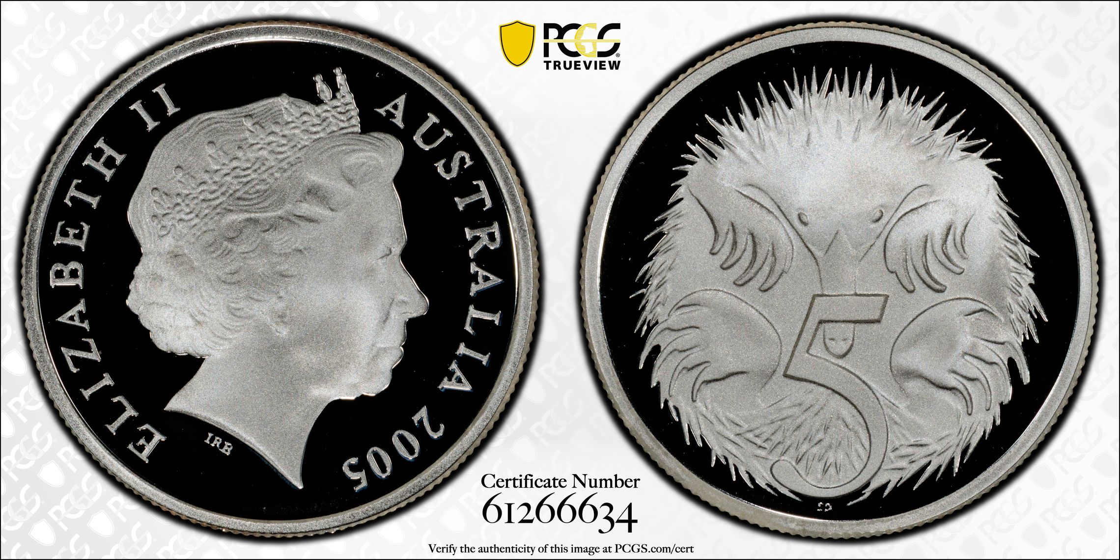 Silver, Five Cent, 2005, PCGS PR70DCAM