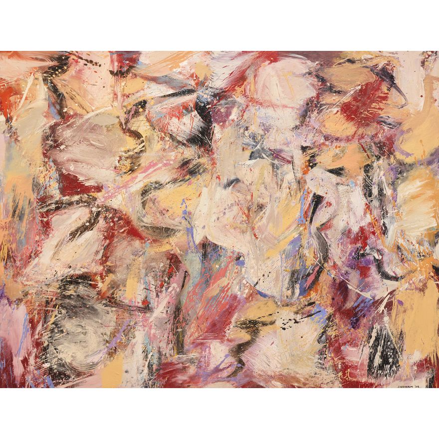 William Ingham ''Configuration: Yellow and Blue'' 1988 Oil