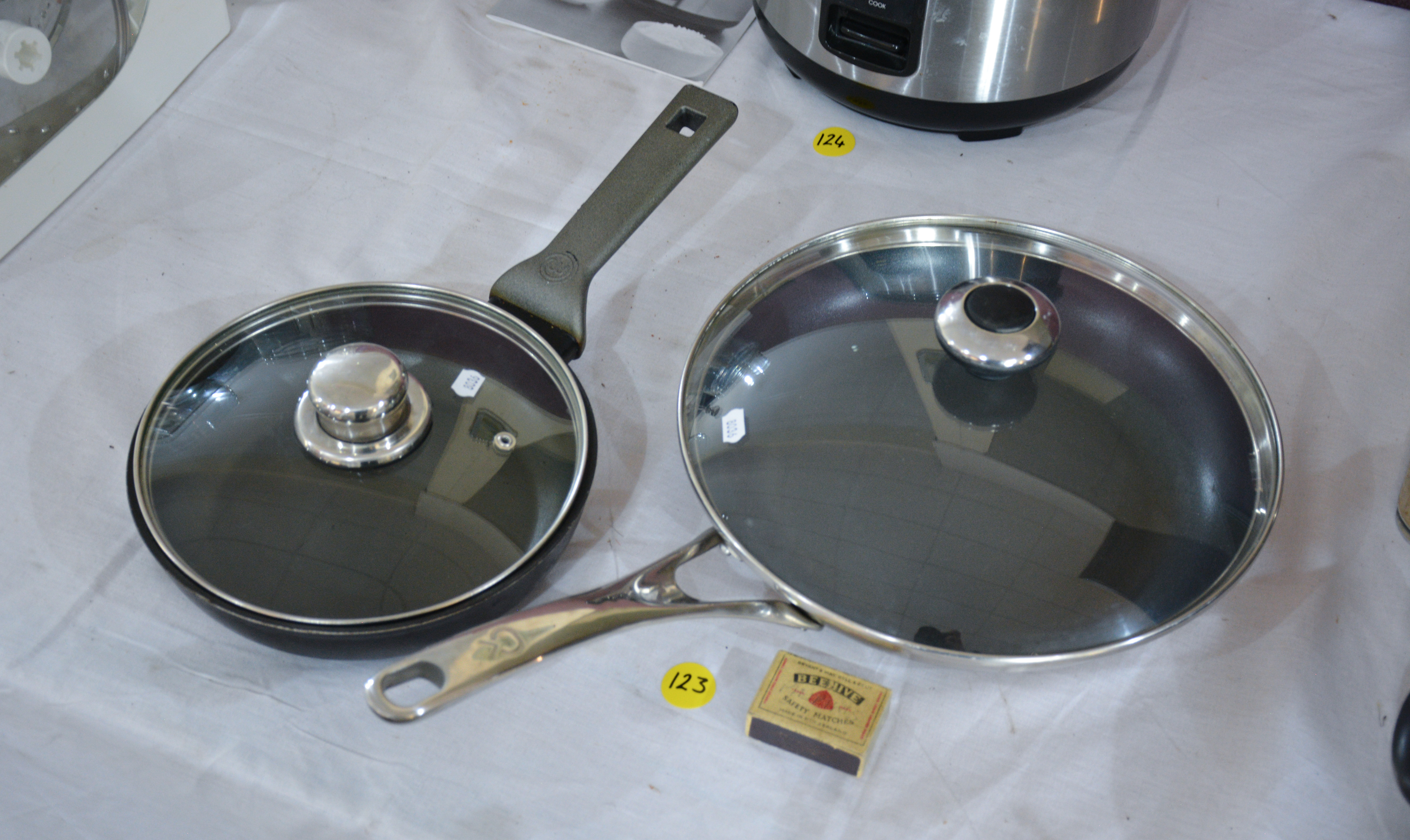 Lidded Cooking Pans x 2 — sold at auction in New Zealand for $10