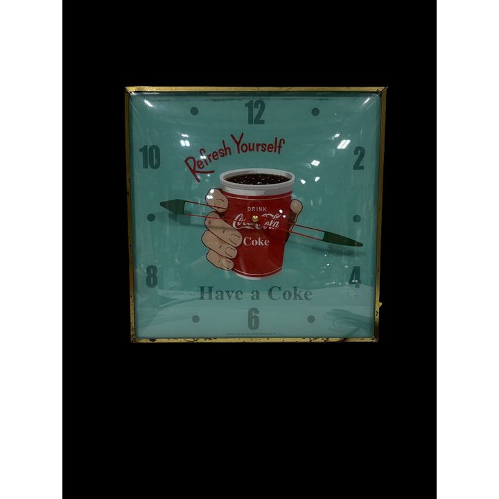 Reproduction Refresh Yourself Coca Cola Coke Pam Clock