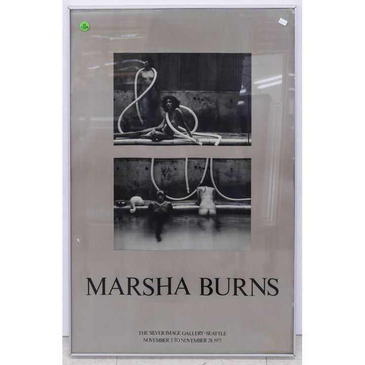 Marsha Burns Silver Image Gallery Exhibition Poster Framed- 28x18''