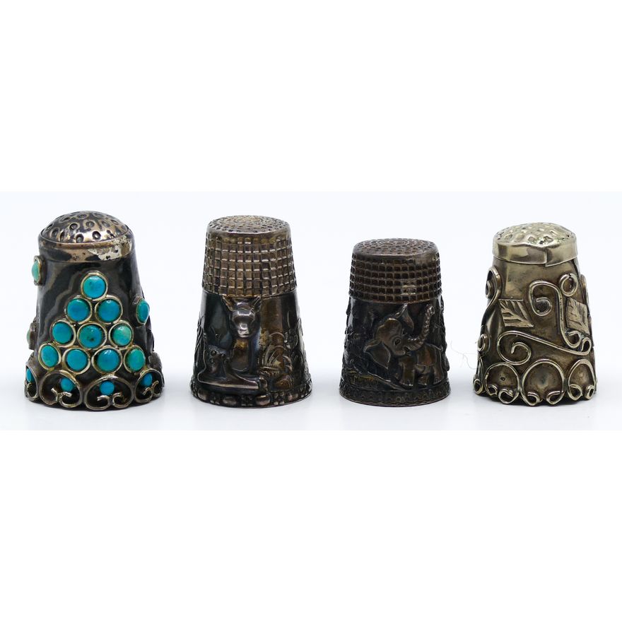 Box Sterling Thimbles 4pc