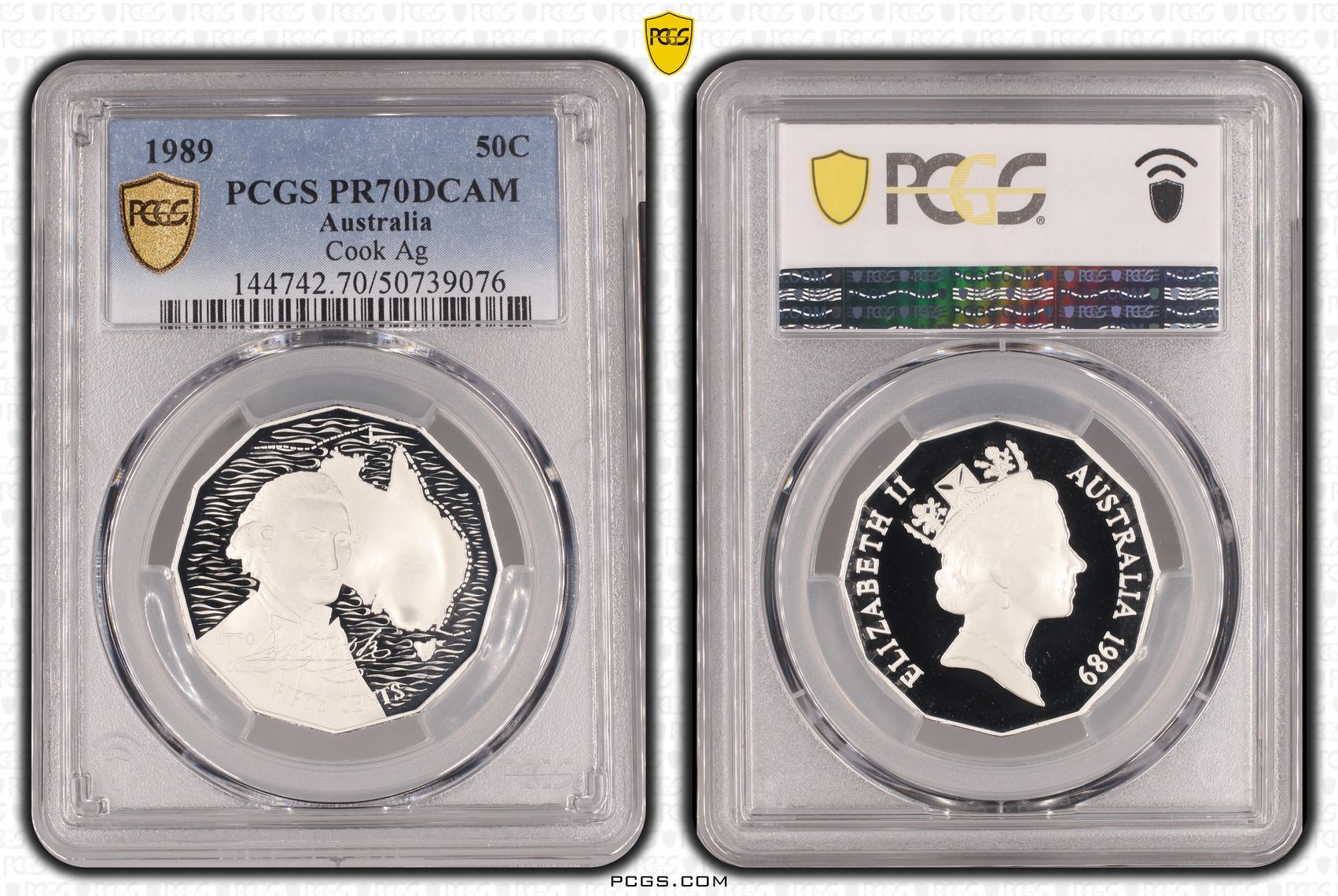 Cook Ag, Fifty Cent, 1989, PCGS PR70DCAM