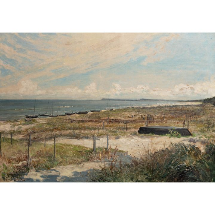 Emil Weinert | Jesień na plaży nad Bałtykiem