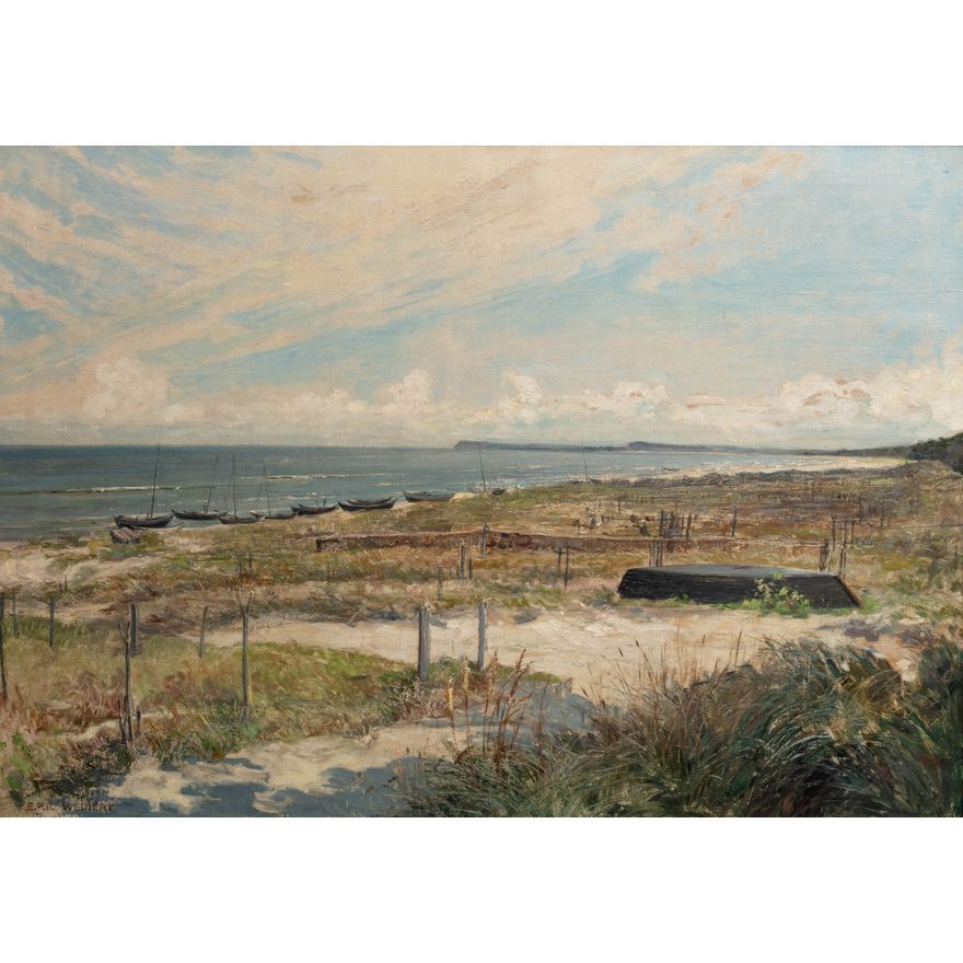 Emil Weinert | Jesień na plaży nad Bałtykiem