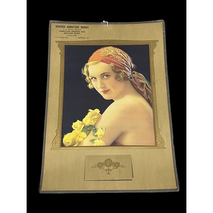 1934 Sweet As A Rose Virginia Armature Works Calendar