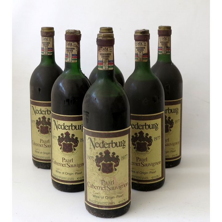 NEDERBURG CABERNET SAUVIGNON 1977, 6 bottles