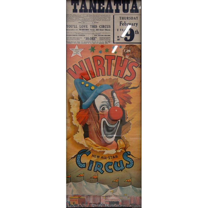 WIRTH BROS - Circus Poster. The greatest show on earth.