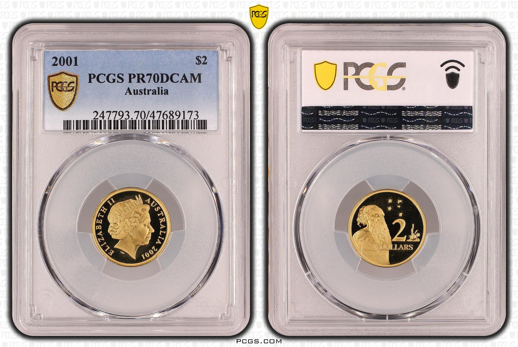 Elizabeth II, Two Dollar, 2001, PCGS PR70DCAM