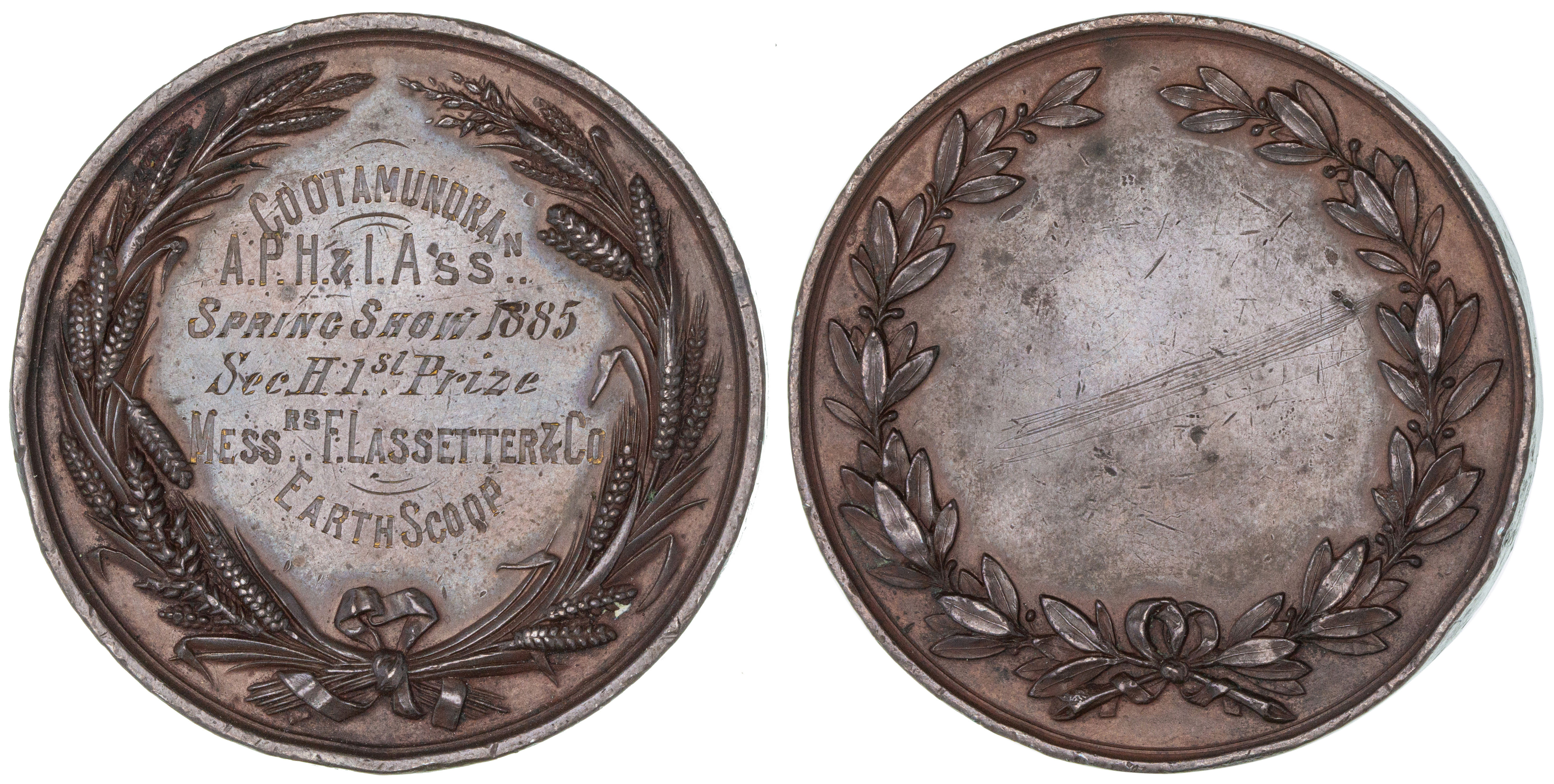 Cootamundra Agricultural Pastoral Horticultural & Industrial Association, 1885, aVF