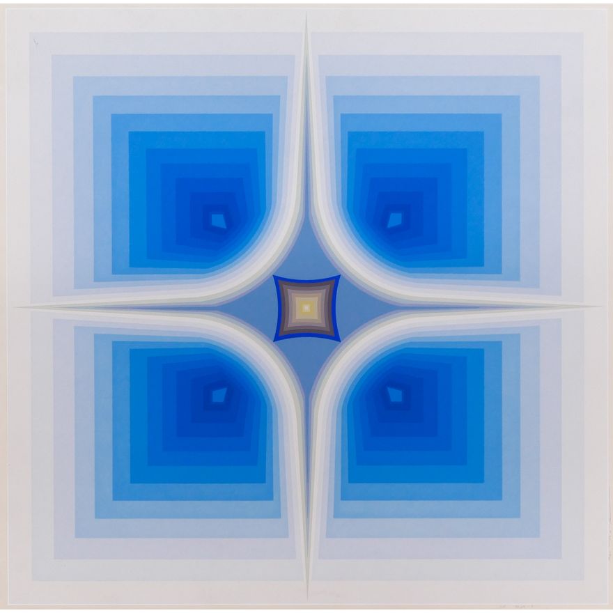 Ryo Tokita ''Blue - A'' Serigraph