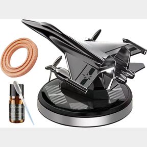 SOLAR AIRCRAFT CAR AROMATHERAPY DECOR WITH ESSENTIAL OIL, SOLAR ENERGY ROTATING HELICOPTER DESIGN AROMATHERAPY DIFFUSER CAR AIR FR