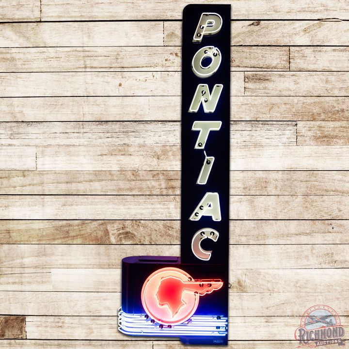 12' Pontiac Full Feather DS Porcelain Neon Sign