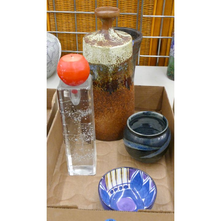 Box Scandinavian Glass & Pottery etc.