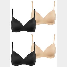 4PCS CALVIN KLEIN LIGHTLY LINED WIREFREE BRA SZ L