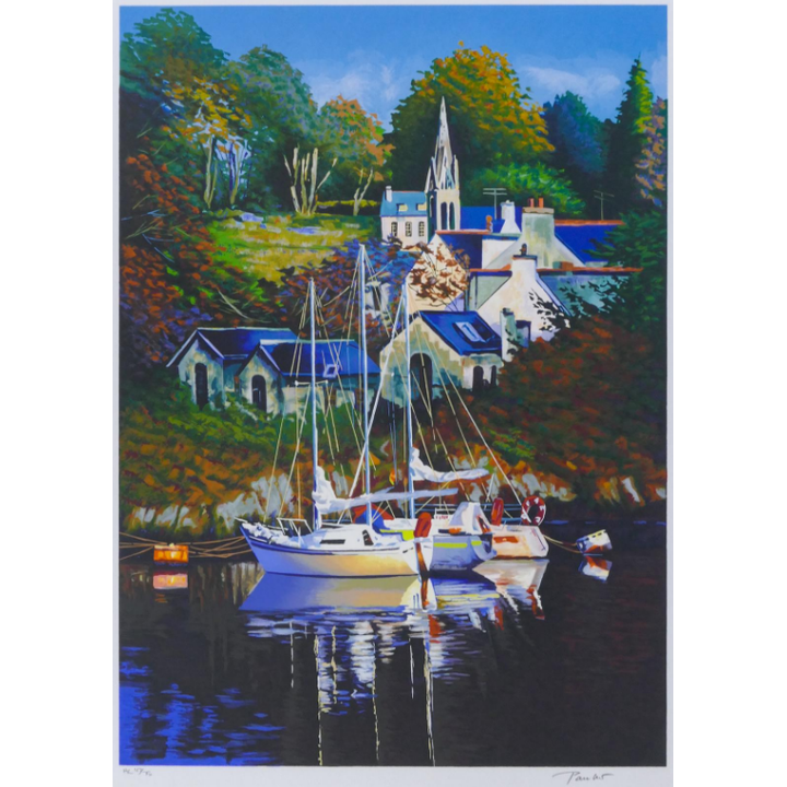 Alex Pauker ''Twilight'' 2003 Serigraph- Framed 34x28''