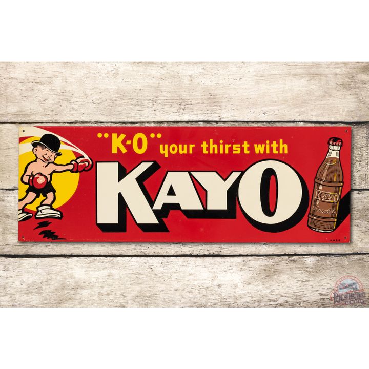 KO Your Thirst w/ Kayo Chocolate & Bottle Tin Sign