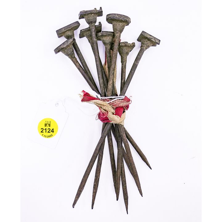 8pc Antique Japanese Metal Punches- 6''