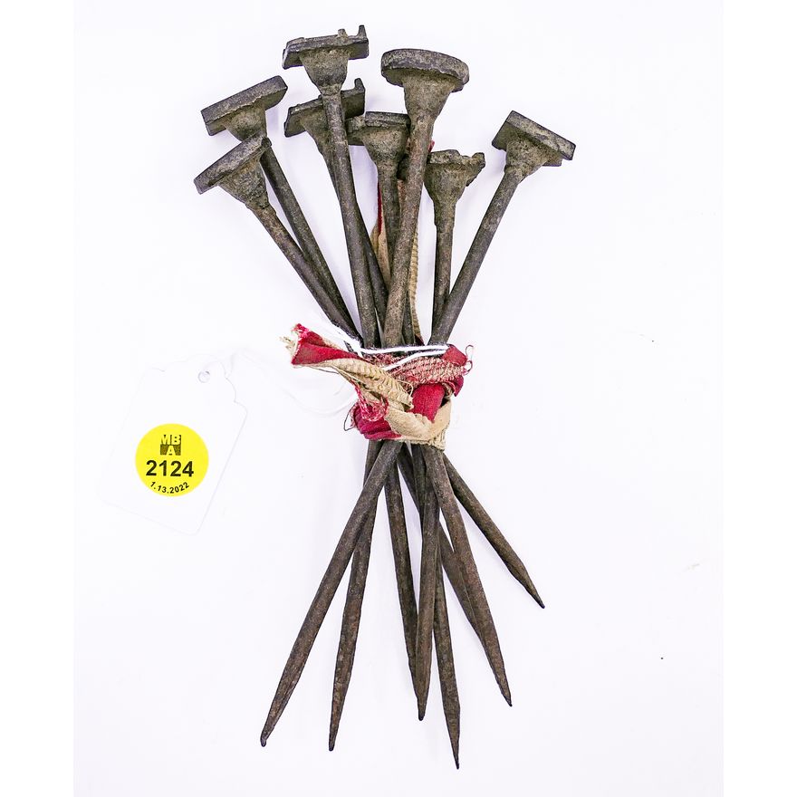 8pc Antique Japanese Metal Punches- 6''