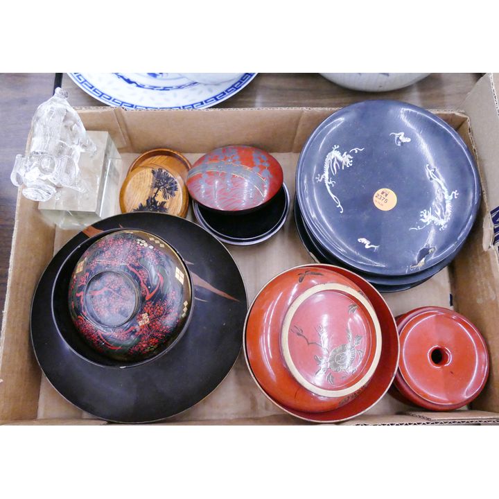 Box Old Japanese Lacquer Ware
