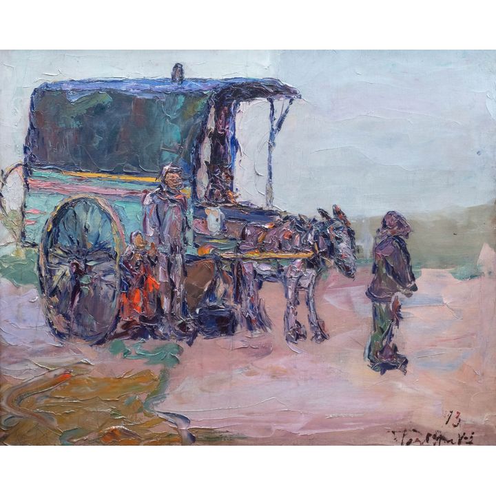 Włodzimierz Terlikowski | Przy wozie, 1913 r.