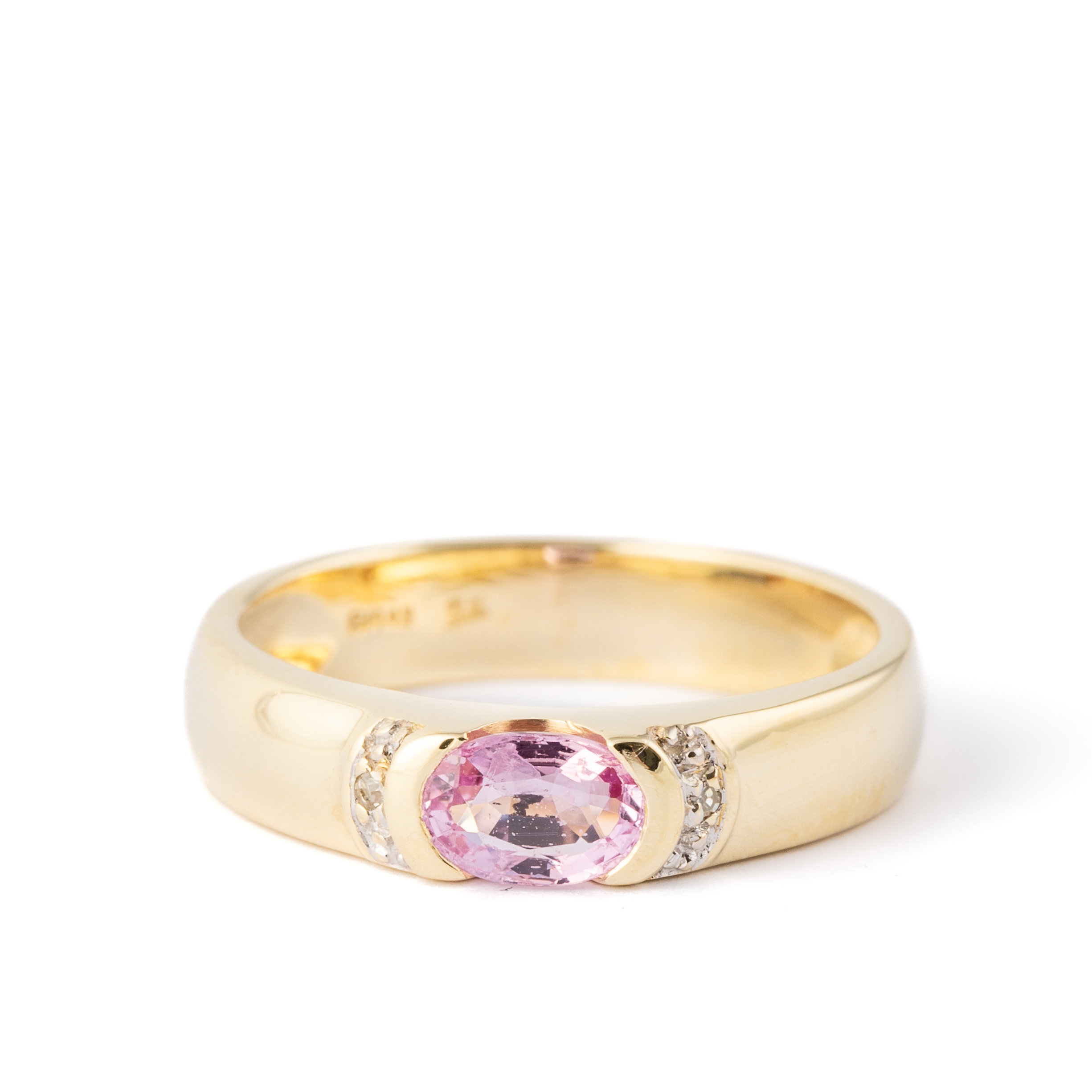 216 · Sapphire and Diamond Ring 9ct