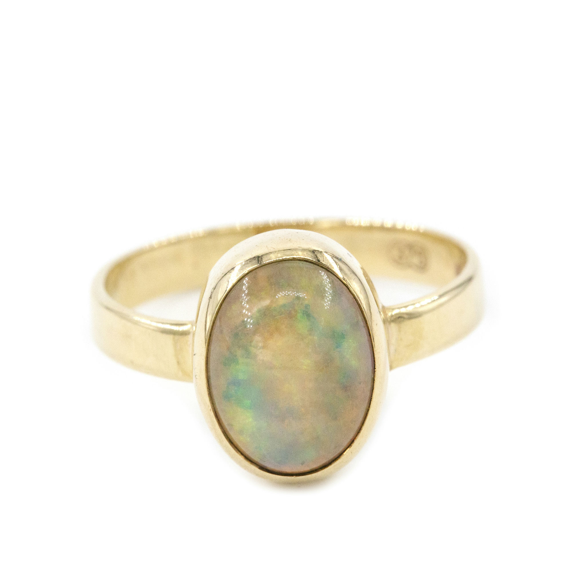 Crystal Opal Ring 9ct Gold,