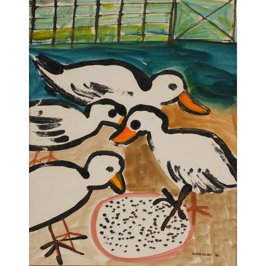 Natalie Findlay 'Ducks Feeding'