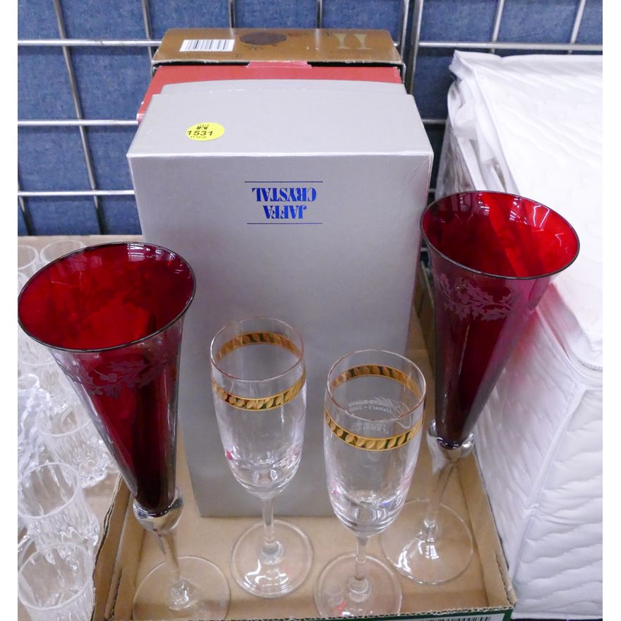Box Lenox Champagne Flutes Etc