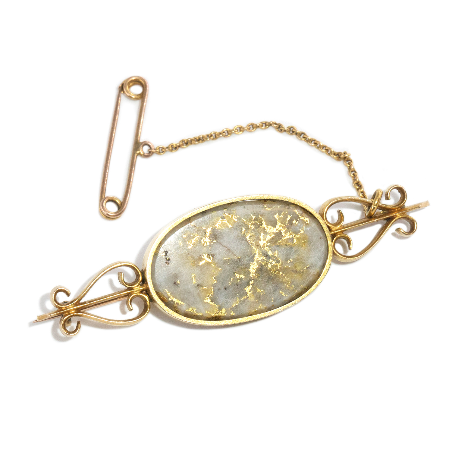 Brooch in 9 & 14 Carat Gold
