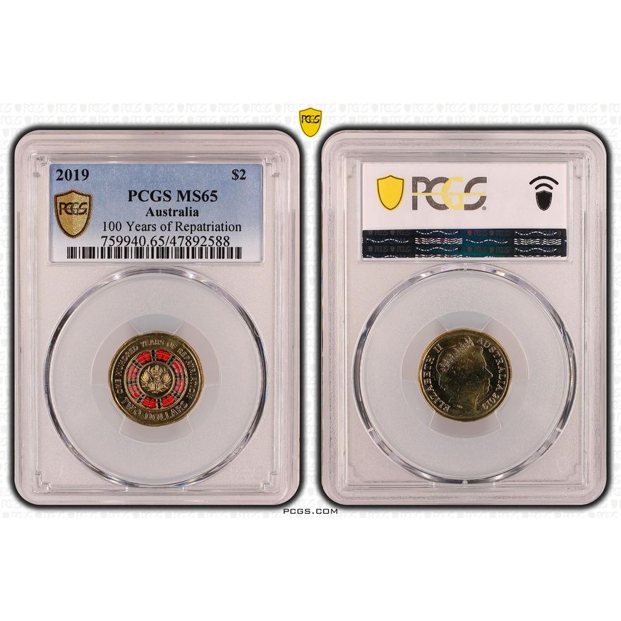 100 Years of Repatriation, Two Dollar, 2019, PCGS MS 65