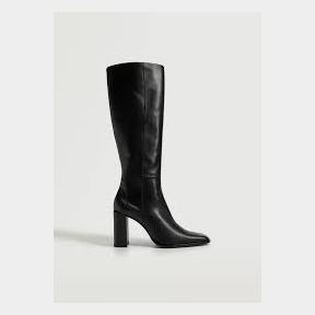 MANGO HIGH HEEL BOOTS WOMENS(NO BOX) - 11005/168 BLACK UK7