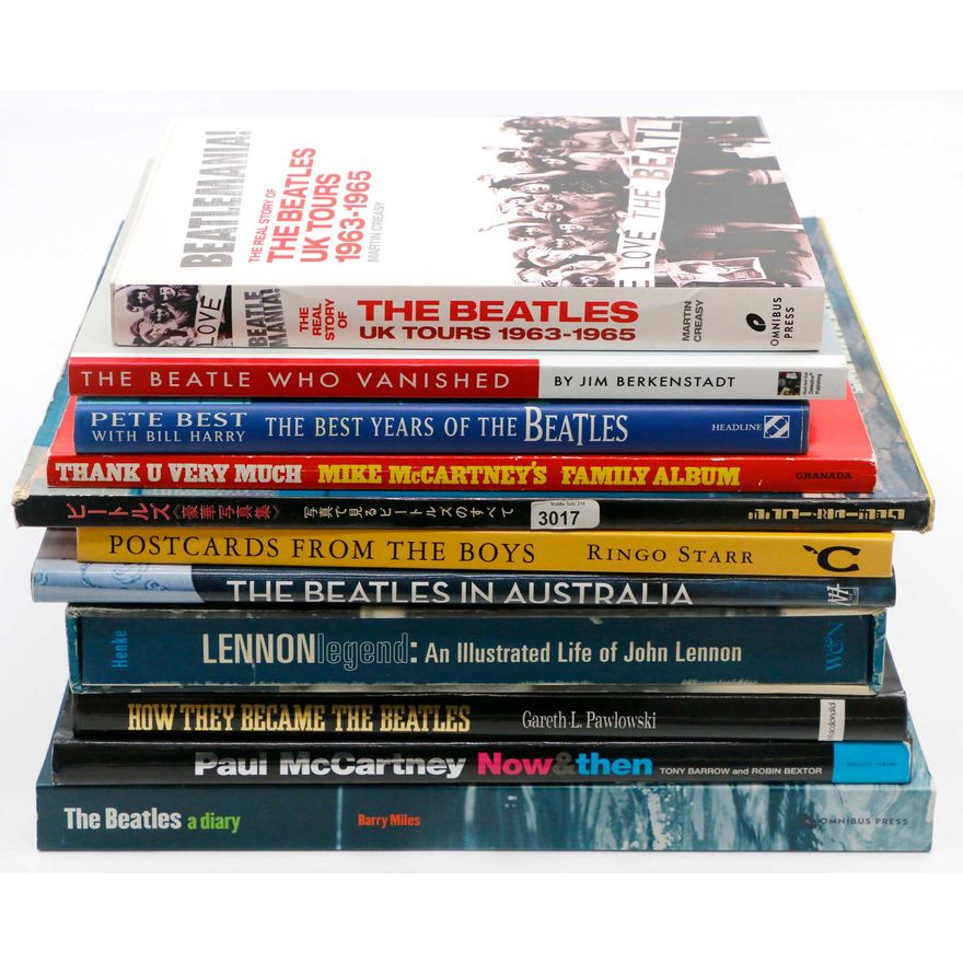 THE BEATLES - BOX OF BOOKS & 2 POSTERS