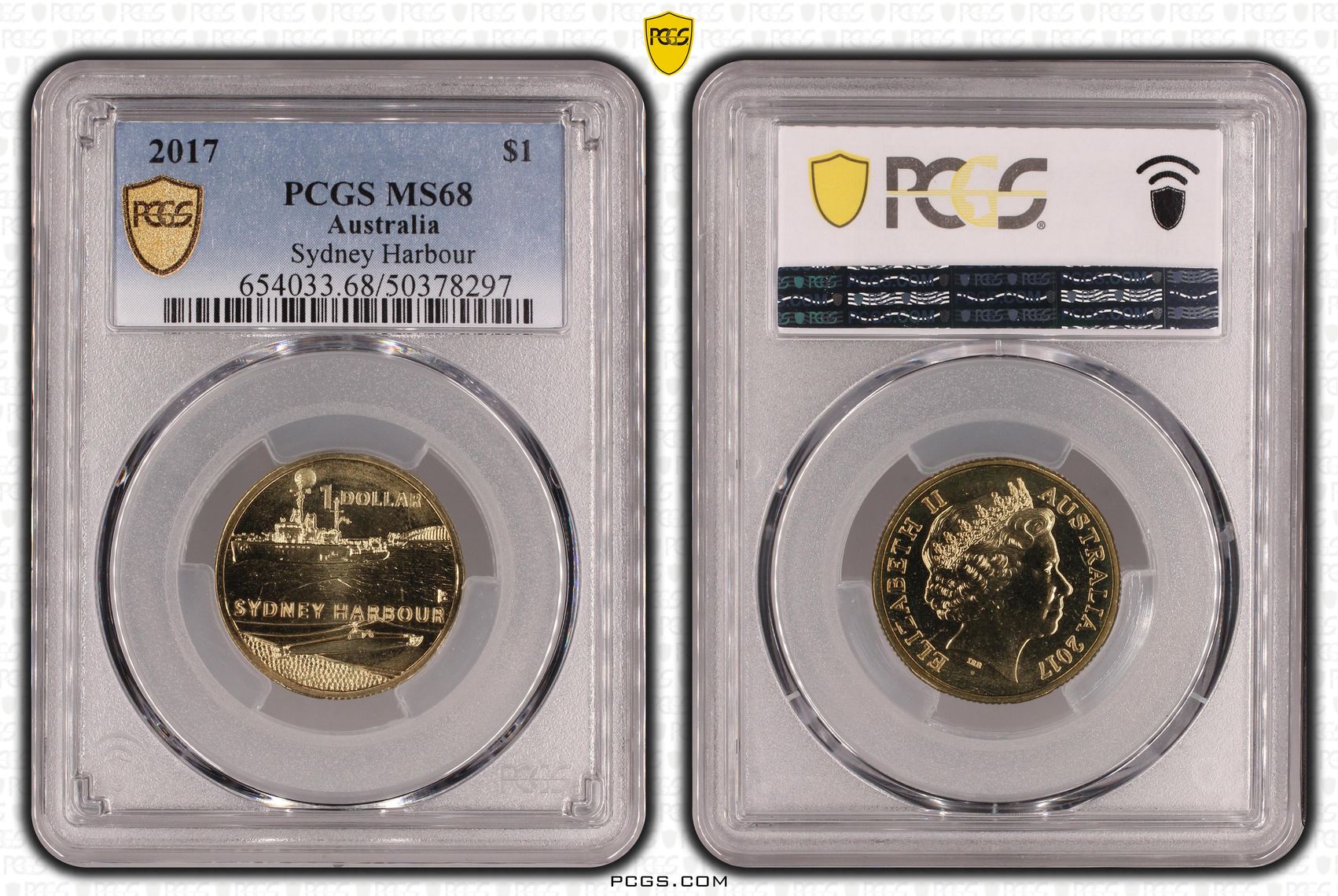 Sydney Harbour , One Dollar, 2017, PCGS MS68