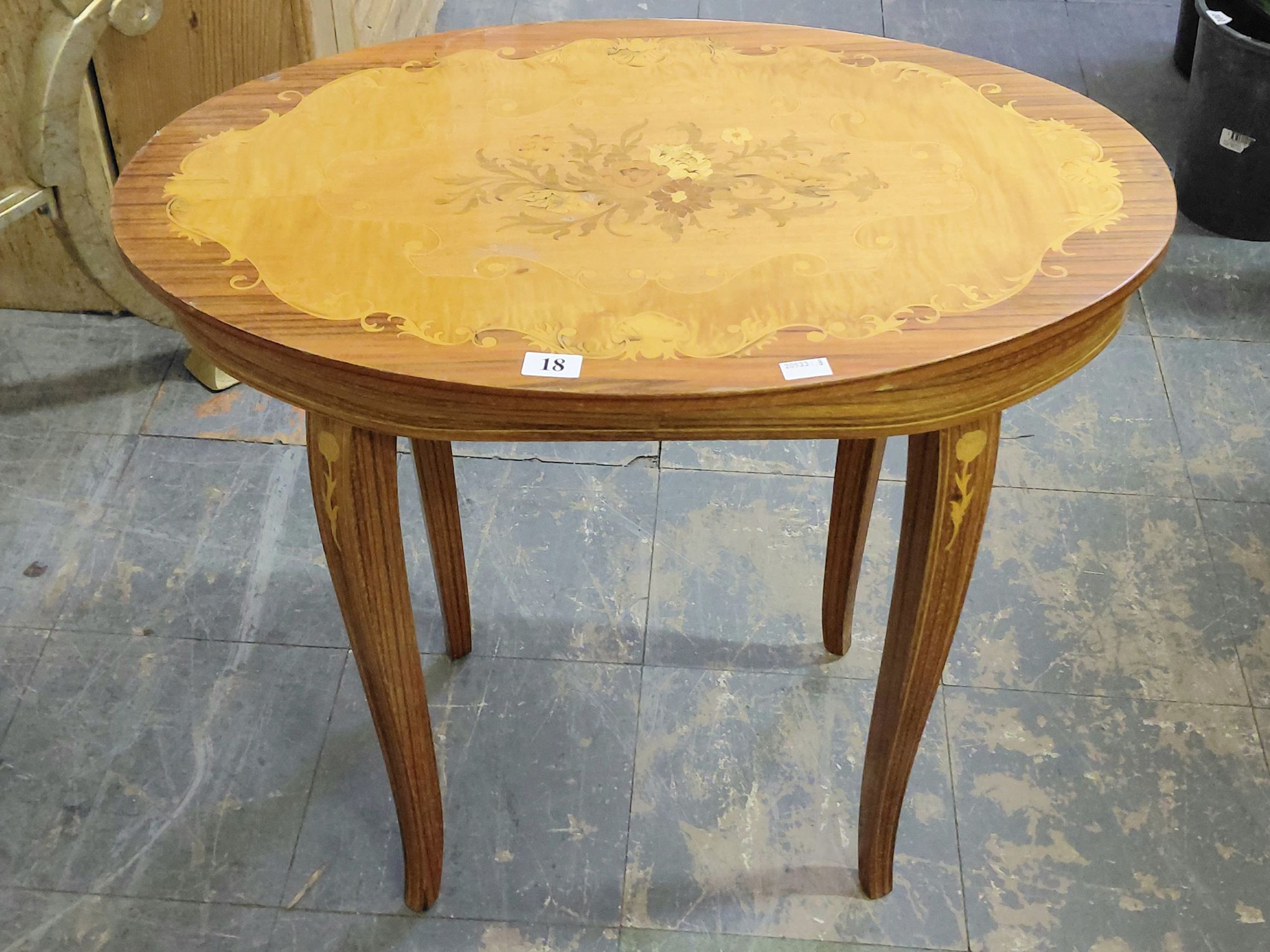 Italian Marquetry Occasional Table