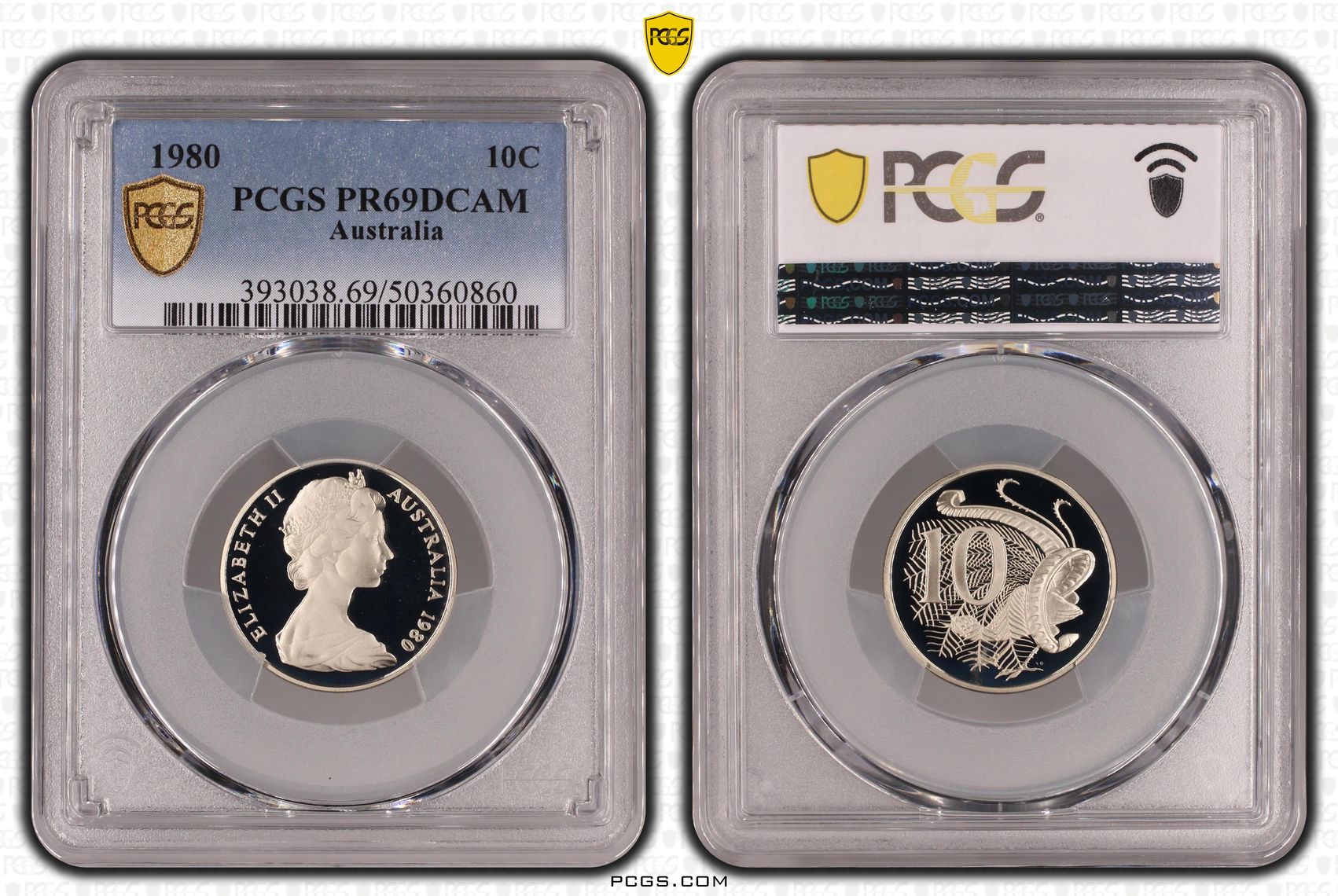 Ten Cent, 1980, Pcgs Pr69dcam