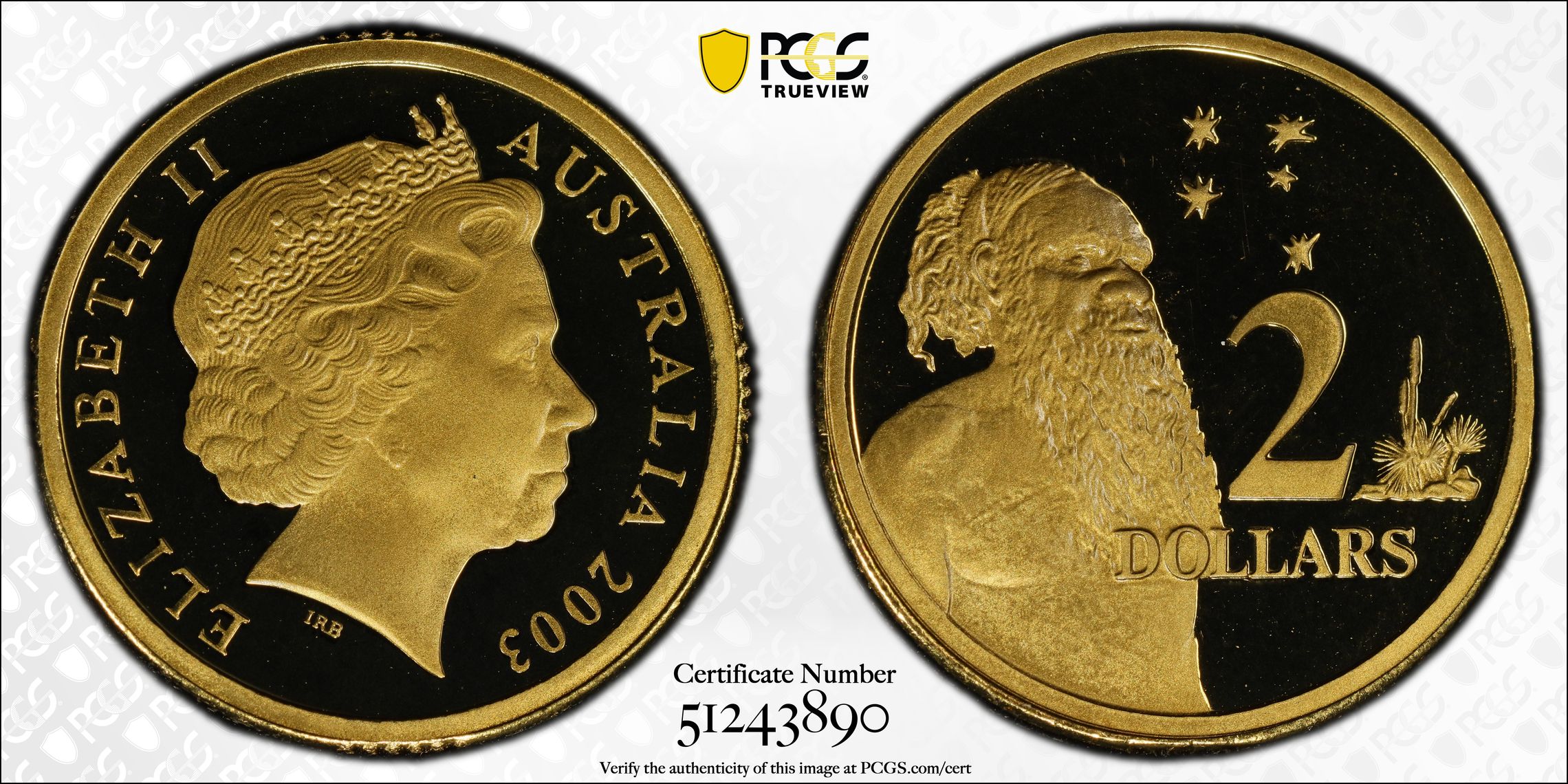 Two Dollar, 2003, PCGS PR69DCAM