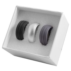 Digitime Men s Silicone Ring Set 3 Pieces Size 12 |