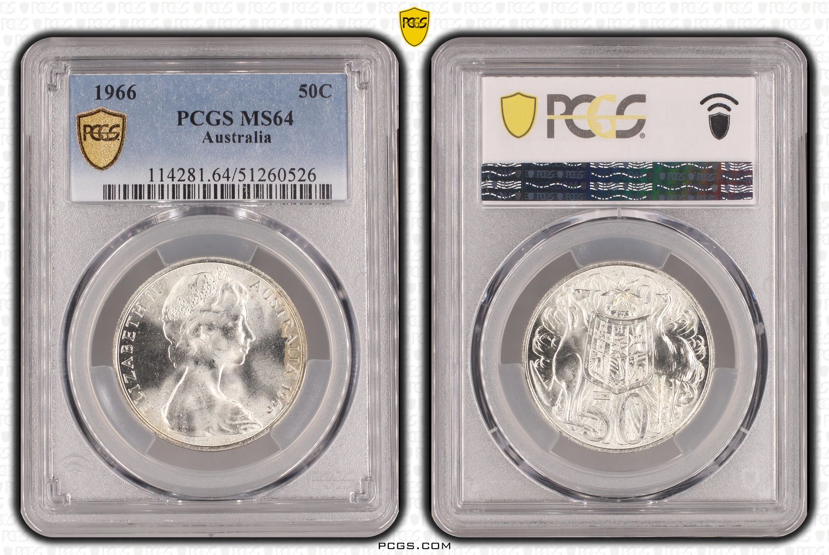 Fifty Cent, 1966, PCGS MS64