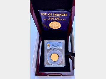 2020 PAPUA NEW GUINEA PROOF GOLD 100 KORONA PR70 TOP POP!