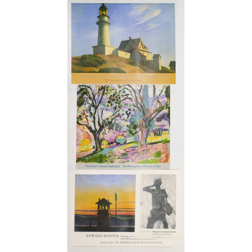 3pc Art Exhibit Posters Edward Park, James Harrill & Pena.